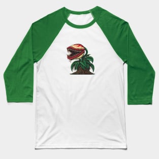 Scary Petey Piranha Plant Baseball T-Shirt